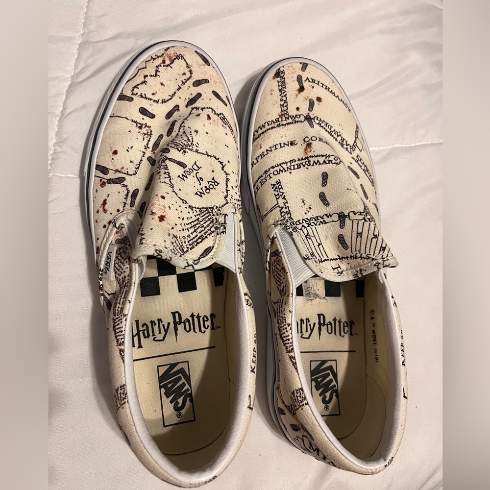 Vans X Harry Potter Mauraders Map Classic Slip On
